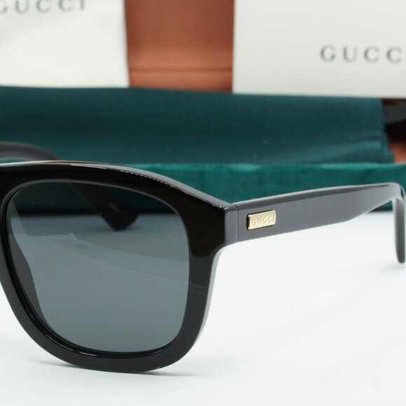 Gucci GG1316S 001 Aviator Sunglasses - Black\Grey - Picture 5 of 10